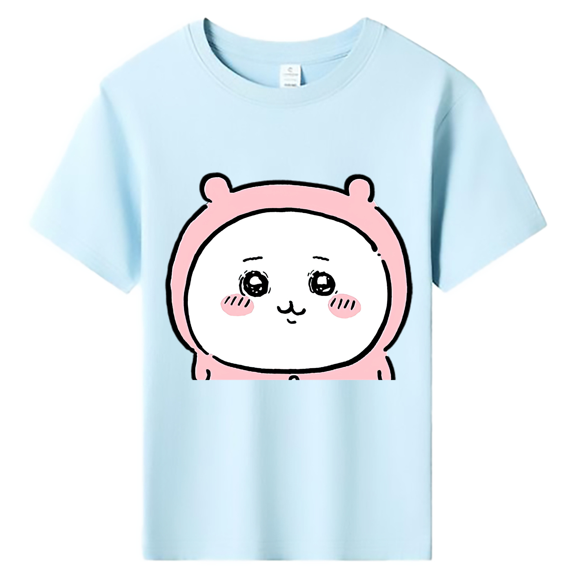 （画像用） ちいかわ ちいかわ Chii-kawa chiikawa 綿100％キッズTシャツ（フロントプリント）